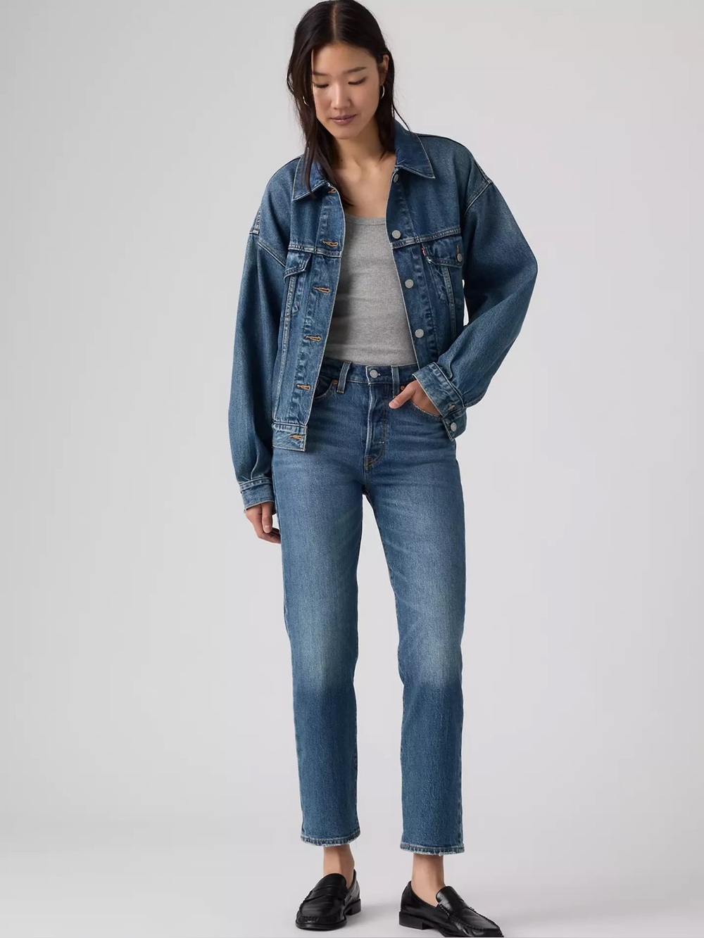 Levi’s Premium Wedgie Straight Jeans Women’s W30 L30 High Rise Button Fly